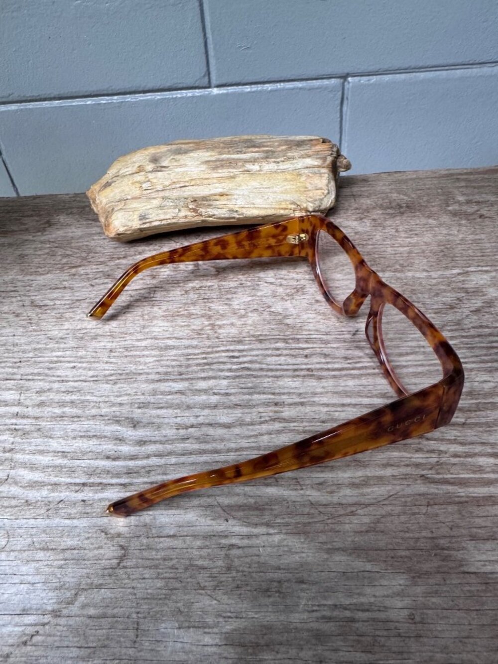 Gucci GG1917S Eyeglass Frames Women 56-21-140 Brown Tortoise Italy RX - Picture 3 of 9